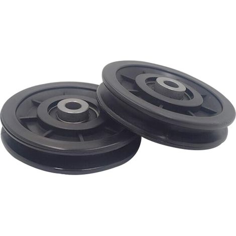 90-mm-Lager-Nylon-Riemenscheibe, Krafttrainings-Riemenscheibe, Universalrad für Kabelmaschinen-Fitnessgeräte, Garagentor, Schiebetür-Riemenscheibe