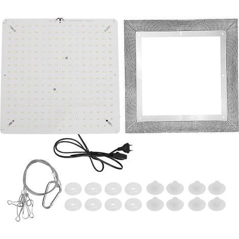 LED-Pflanzenlampe mit 256 LEDs, 4000 K, weiß-rotes Licht, für den Innenbereich, inklusive Reflektorabdeckung und Halterung.