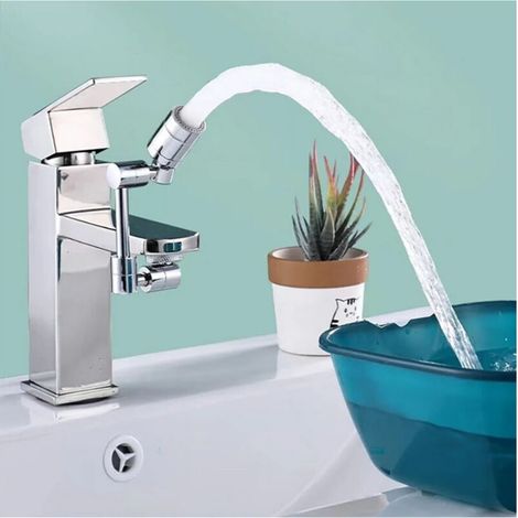 Robinet Pivotant - Extension Pivotante 1080° - Pour Évier Cuisine Et Salle De Bain - 1 Pièce (1/5)