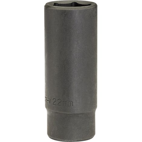 Draper 12745 Draper HI-TORQ Deep Impact Socket, 1/2"" Sq. Dr., 22mm (1/5)