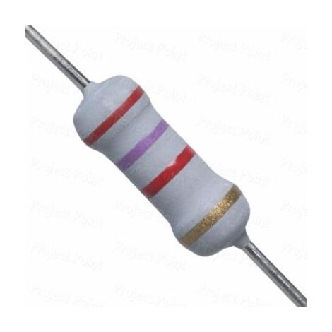 2K7 1W   Widerstand Oxid Metall 2,7K 1W 5%.