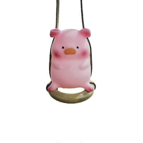 Pendentif de voiture cochon rose, accessoires de voiture (1/3)