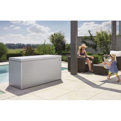 ARCON BAUL METALICO BIOHORT LOUNGEBOX 160 COLOR GRIS OSCURO METALIZADO (1/5)