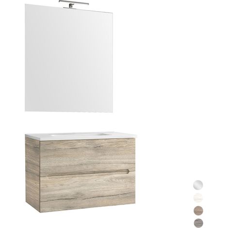 MOBILE BAGNO SOSPESO LINEA TALIA DA 70 CM Misura: Tortora Opaco (1/5)