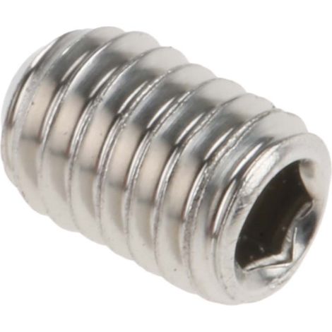 Vis sans tête, M4 x 6mm, tête Jeu de douilles hexagonales, en Acier Inoxydable Vis sans tête A4 316 ( Prix pour Sachet de 50 ) (1/2)