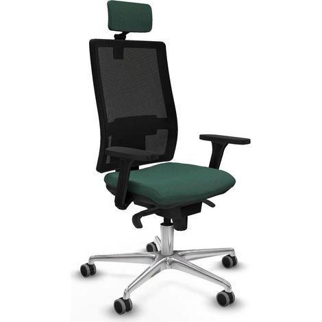 piqueras-y-crespo Chaise ergonomique verte bureau confortable (1/3)