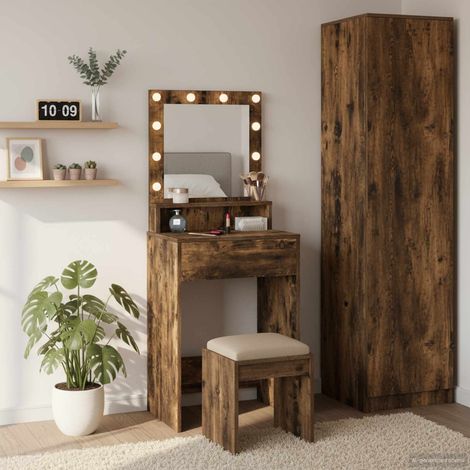 Mesa de Tocador con estante Roble ahumado 50 x 41 x 135 cm (1/5)