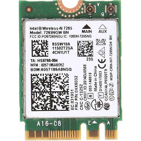 Carte Wi-Fi double bande 2,4 GHz / 5 GHz, adaptateur réseau NGFF, Bluetooth 4.0 pour Lenovo (1/5)