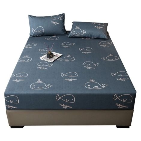Drap-housse pour lit simple enfant, 1 pièce, poches profondes, infroissable, drap de lit rafraîchissant à poches profondes (1/5)