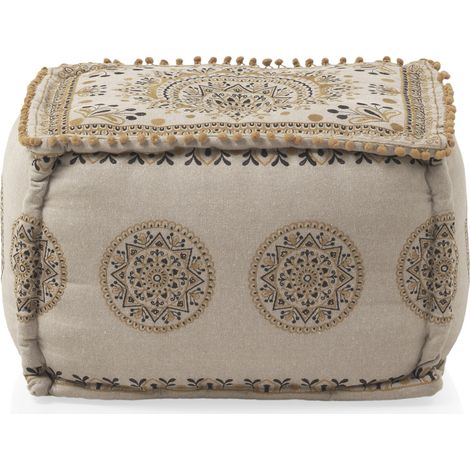 Pouf aus Baumwolle/Polyester, 55 x 45 x 40 cm (1/4)