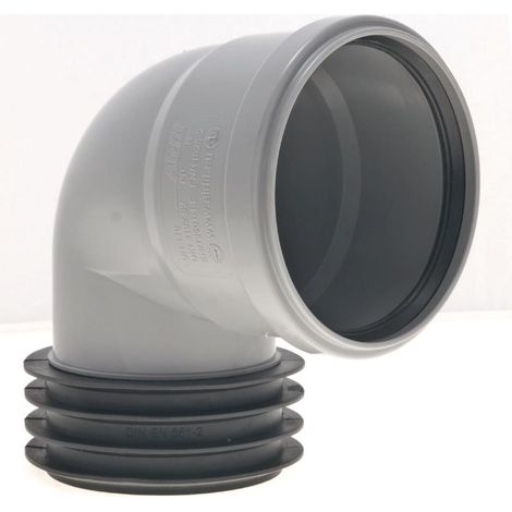 Airfit Winkel-Steckmuffe 112110WS DN 110 x 110, grau