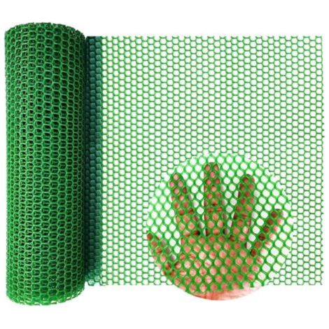 Rouleau Grillage Hexagonal Plastique pour Volailles, Lapins, Jardin, 40cm x 3m, Résistant et Pratique (Vert) (1/5)