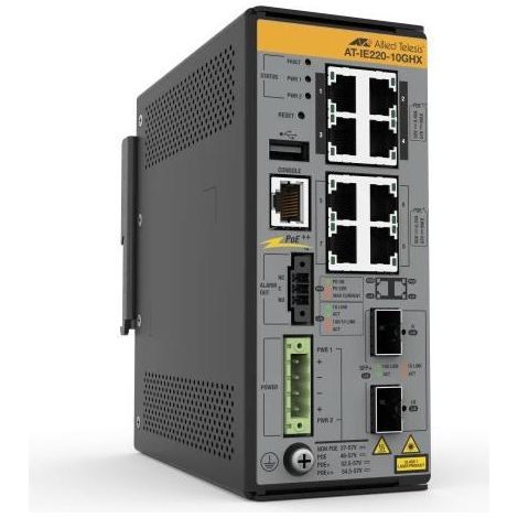 Allied Telesis IE220-10GHX Managed L2 Gigabit Ethernet (10/100/1000) Power over Ethernet (PoE) Grau