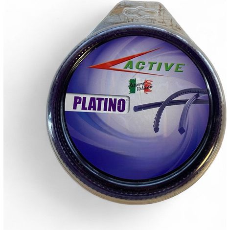Filo nylon seghettato viola per decespugliatori Platino - ø 4 mm - blister mt. 15 (1/3)