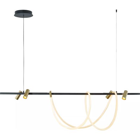 Lampada a sospensione BALBO nera LED 60W CCT Zuma Line (1/5)