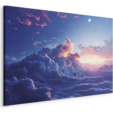 Immagine - Concerto notturno in montagna: nuvole illuminate dagli ultimi raggi del sole (1/3)