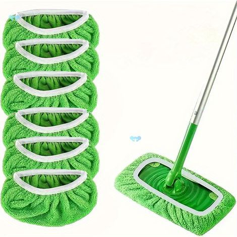 Paquete de 10 paños de limpieza de microfibra color verde coral. (1/5)