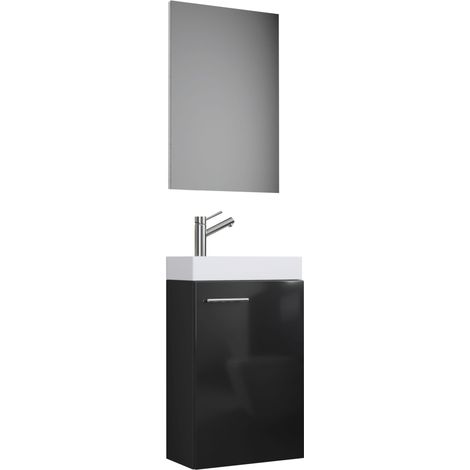 Lavabo de 3tlg espejo Slito 41x130x22 - VCM