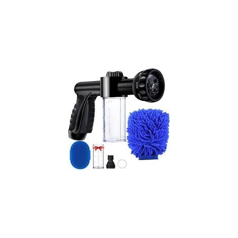 Pistolet Pulvérisateur Multifonction avec Réservoir à Savon - 8 Modes (Mousse/Eau) - Arrosage Jardin, Lavage Voiture, Animaux, Plantes (1/5)