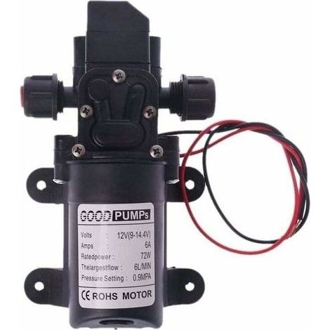 Pompe À Eau 12V Pour Camping-Car 60W 6L Min Haute Pression Membrane Amorçage Automatique (1/4)