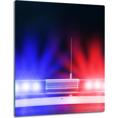 GLASPLATTE, TISCHPLATTE 40x52 POLIZEI (1/5)
