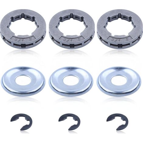 Pignon de Jante .325'' 7 Dents pour STIHL 021 024 025 028 MS 250 Tronçonneuse et Plus de Modèles, Roue à Chaîne à Anneau Universel 325 Bague Pignon Kit de Pièces de Rechange Accessoire (1/5)