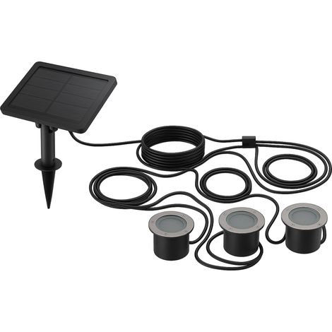 3 Spots Solaires encastrables SOLPOOL 100LM