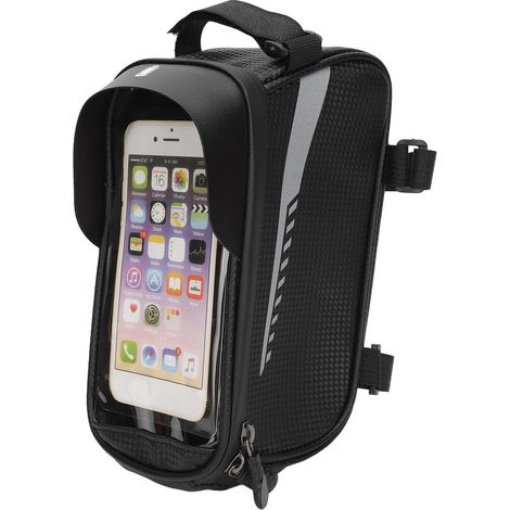 Sacoche de porte-bagages avant de vélo étanche, résistante et suffisamment spacieuse pour Galaxy S8, S7 et Note 7. (1/5)
