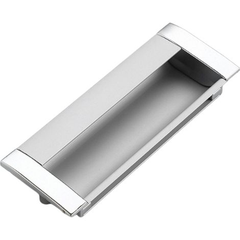 Manija Empotrada Para Armario - Caja Invisible De Aluminio - Acabado Negro Mate - Diseño Minimalista - 1 Unidad (1/5)