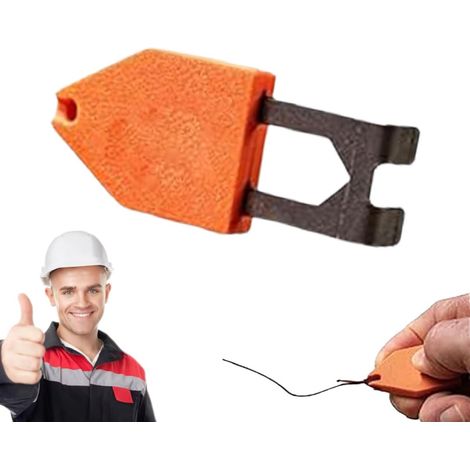 Crochet d'Ancrage pour Corde, Outil Portable pour Ligne à Tracer, Conception à Utilisation d'une Seule Main, Fixation Instantanée, Outil de Marquage Rapide et Facile pour Projets (1 pièce)