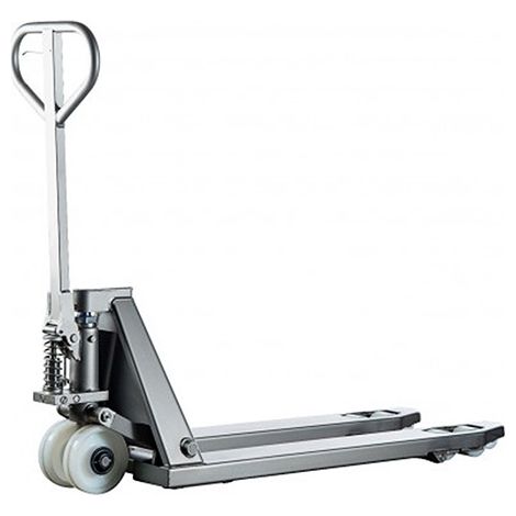 Transpallet manuale in acciaio inox per l'industria alimentare e la ristorazione - Forche 1150x520mm - 855008024