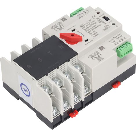 Automatischer Dual-Power-Umschalter mit 4-poligem Millisekunden-Schaltregler, AC110V 100A Netzanschluss (1/5)