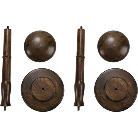 2 soportes de madera vintage para sombreros y pelucas