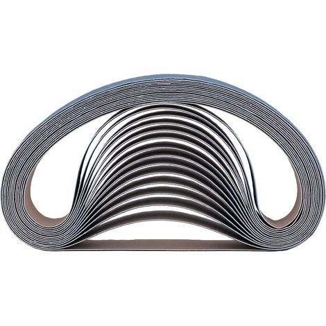 Bandes abrasives en zircone, 1-1/2X30 pouces, grain 80, polissage des métaux, ponçage pour ponceuse à tuyaux, ébavurage, 15 pièces (1/5)