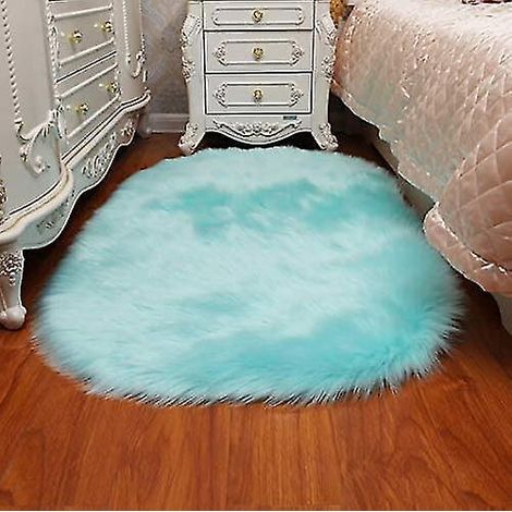 Ovale Schaffellteppiche 19v78 für Schlafzimmer, Bett, Wohnzimmer, Kinderzimmer, maschinenwaschbar