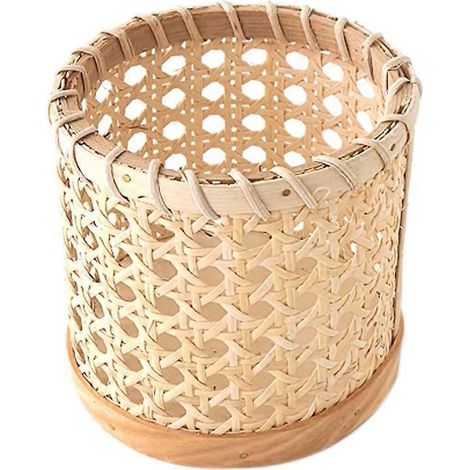 Essstäbchenhalter aus Rattan, handgefertigter Löffelhalter, Stiftehalter, Aufbewahrungsvase, Dekoration für Zuhause, Küche und Tisch (1/5)