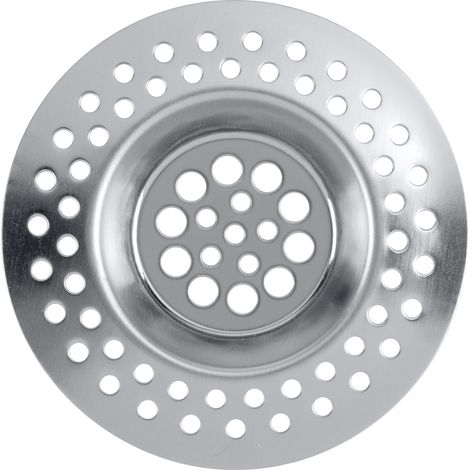 Tamis d´évier INOX Set de 2 - Set de 2, Acier Inoxydable, 7 x 7 cm, Argent Mat Produit pratique pour la maison et l'usage quotidien (1/4)