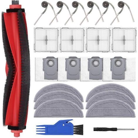 LAN-Zubehörset für Roborock Q10 S5 / Q10 S5+ Staubsauger: Hauptbürste, HEPA-Filter, Seitenbürsten, Reinigungstücher, Staubbeutel (1/5)