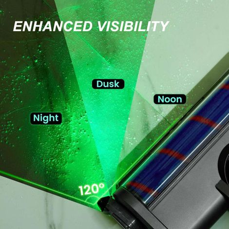 LED-Staubabsaug-Stehlampe, ABS-Modell mit 1 Batterie und 2 Klebepads für Shark und Bissell