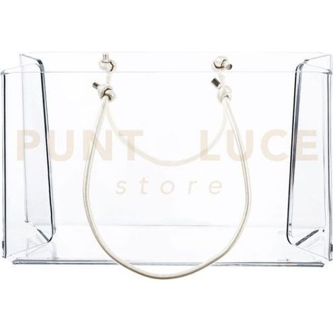 SHOPPER GRANDE CHARLOTTE IN CRISTALLO ACRILICO TRASPARENTE