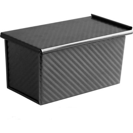 REWYTAZ Teglia per pane, stampo per pane, teglia per sandwich, acciaio al carbonio, rivestimento antiaderente, grande capacità, teglia per toast con coperchio per la cottura (1/5)