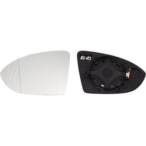 Verre de rétroviseur gauche asphérique chauffant Volkswagen Golf Sportsvan depuis 2014