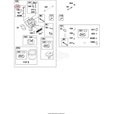 Kit Alberino E Valv. Farfalla BRIGGS & STRATTON 698776 Compatibile - 046565