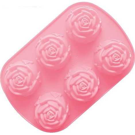 4 Moules à Muffins en Silicone Souple - Pour Cupcakes Moelleux et Petits Gâteaux, Antiadhésif (1/5)
