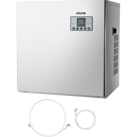 Pièce Détachée de Machine à Glaçons Commerciale, Tête Uniquement, Rendement 250 kg/24 h, Autonettoyante, Production Programmée et Épaisseur Réglable, pour Bar Restaurant Débit de Boissons (1/5)