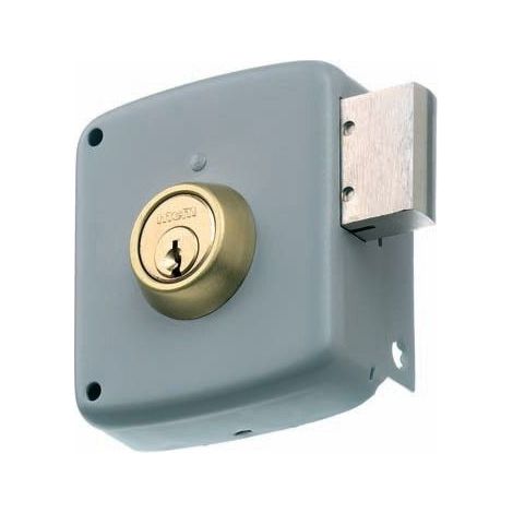 mcm cerradura sobreponer 2524pr-100-izqda pintado cilindro redon (1/2)