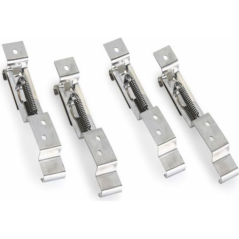 autres 4 pièces support de plaque d'immatriculation de voiture pince de plaque d'immatriculation de remorque/support de licence paire ressort en acier inoxydable (1/5)