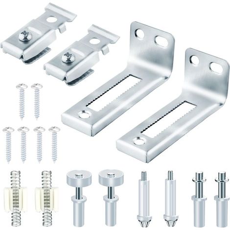 Kit de Quincaillerie Porte Coulissante Pliante, pour Portes de 3,5cm d'épaisseur avec Pivots Supérieur et Inférieur Roue de Guidage Quincaillerie de Porte de Placard Pliante (1/5)