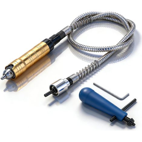 Arbre flexible,Câble d'extension, Arbre de perçage flexible, Accessoires pour Outils Rotatifs, Arbre de Perceuse avec Diamètre d'articulation de 6mm 43.3" de Longueur, pour Couper, Poncer (1/5)