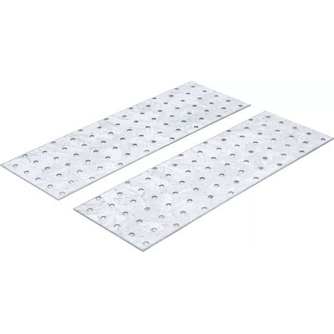 ASSORTIMENT DE TÔLES D'ACIER PERFORÉES  300 X 100 X 2 MM  2 PIÈCES BGS DO IT YOURSELF 80788